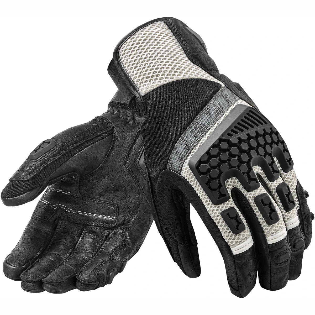 Motorcycle Revit Adventure Touring Vented Short Motorbike Gloves. Motocross Gloves