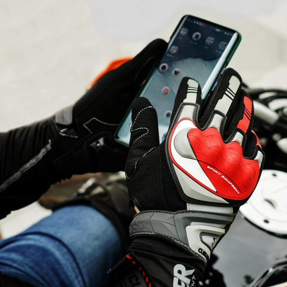 Motorcycle Gloves, Breathable Moto Gloves, Full Protective, Touch Screen, Racing Moto, Sports Gloves