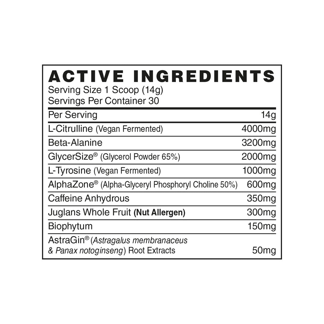 Naughty Boy Menace. Pre work-out. 420g. 30 serving