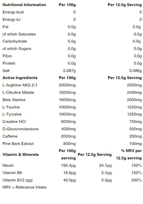 Red Mist V4 Pre-workout. 30 servings