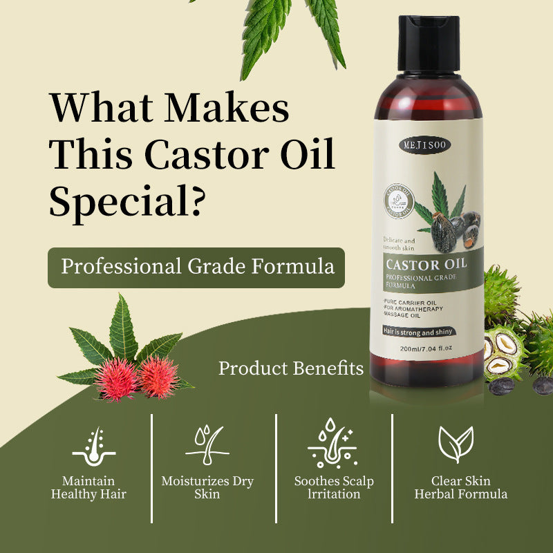 Castor Oil Plant Hair Care Essential, All Natural ingredients