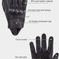 Motorcycle Vintage Leather Gloves by Suomy, Unisex for Men and Women