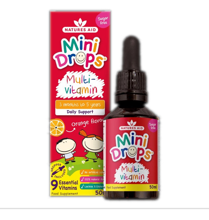 Natures Aid Mini Drops Multivitamin for Infants and Children