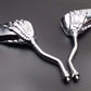 Motorcycle Skeleton Skull Hand Claw Side Rear View Mirrors 8mm to 10mm Street Sports Bike Chopper Cruiser