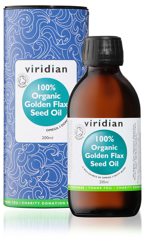 100% Organic Golden Flax Seed Oil