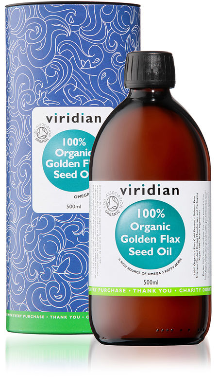 100% Organic Golden Flax Seed Oil