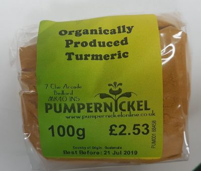 Organically Produced Turmeric 100g