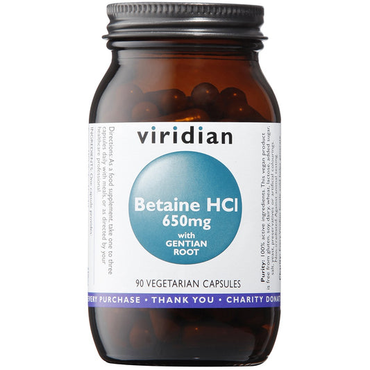 Betaine HCL with Gentian Root 650mg