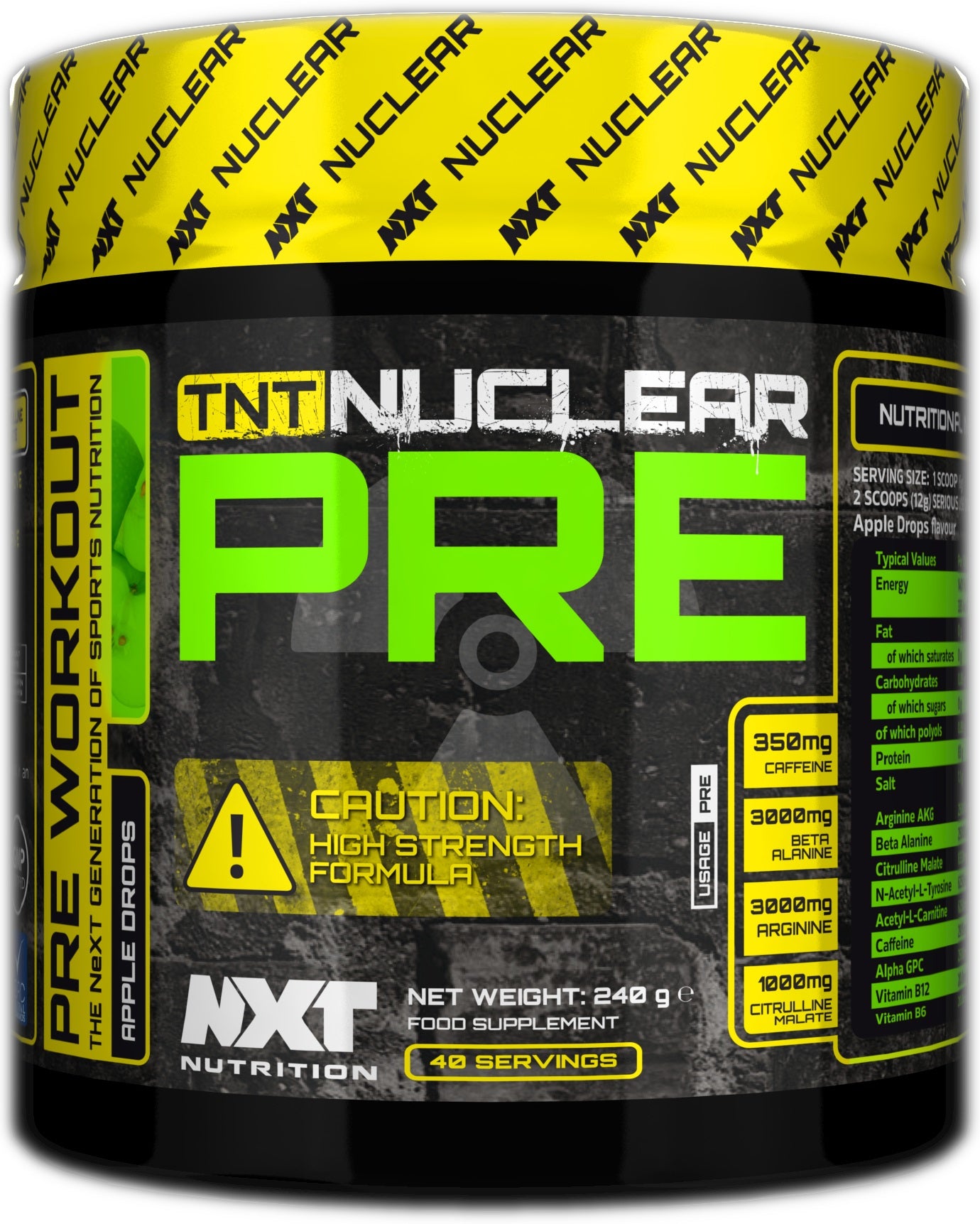 NXT TNT Nuclear PRE. 240g. 40 servings