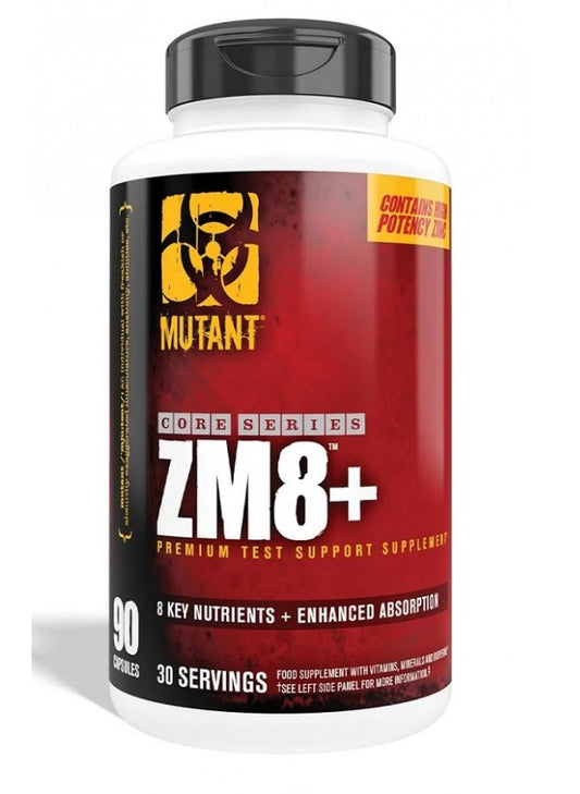 Mutant Core Series ZM8+ Natural Testo Booster Zinc Magnesium Vit B6 - 90 vcaps