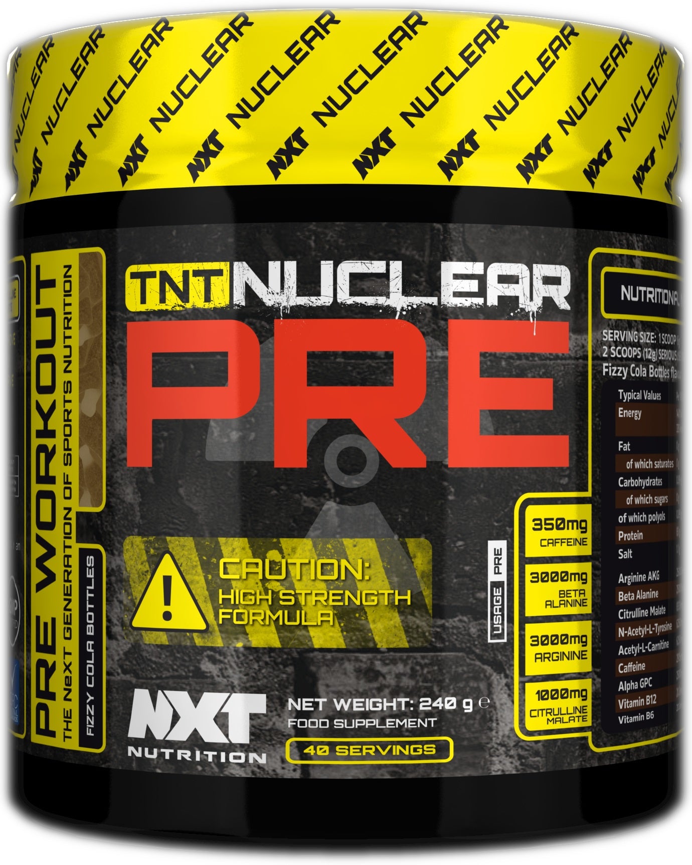 NXT TNT Nuclear PRE. 240g. 40 servings