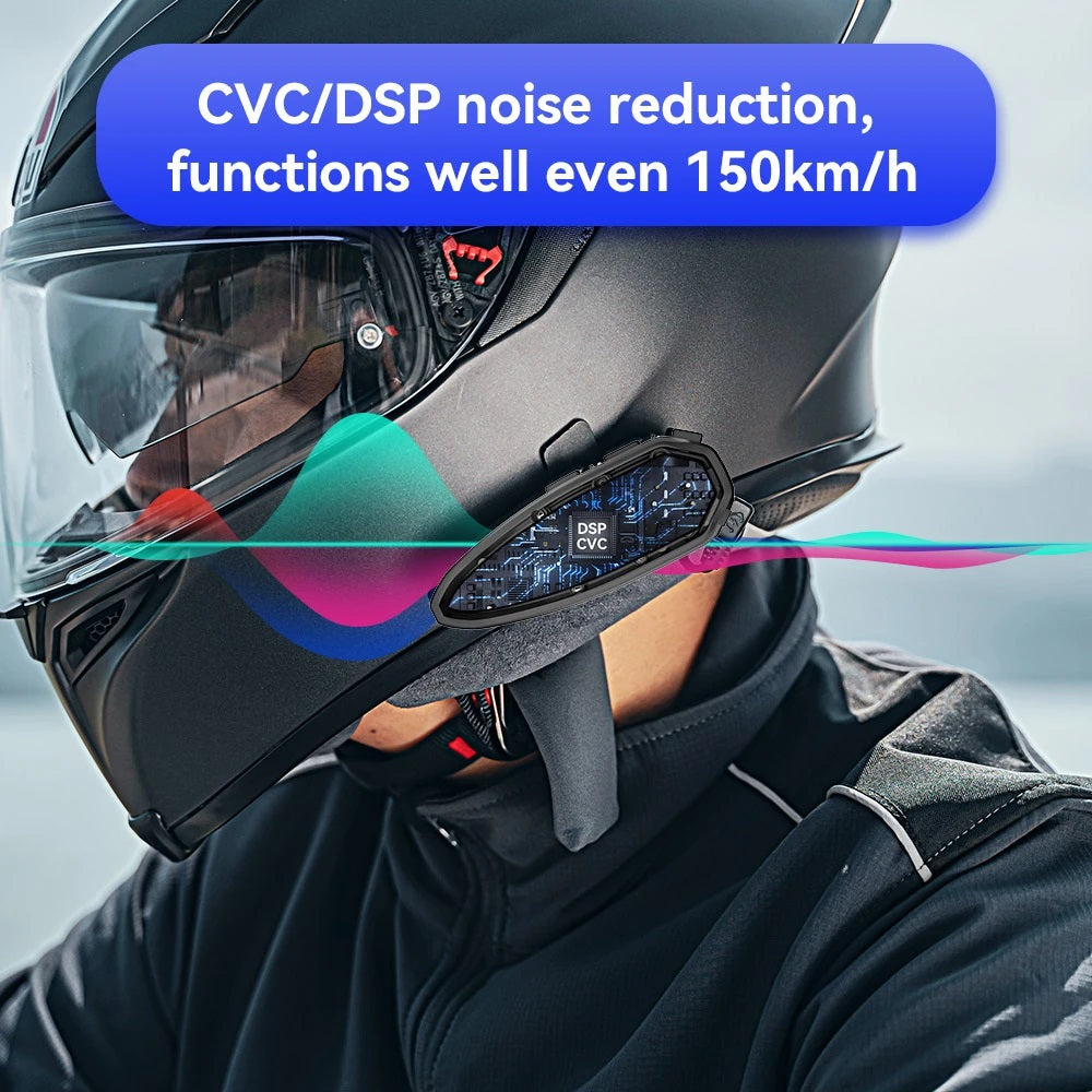 Intercom Bluetooth For Motorcycle Helmet Headset Lexin GTX. Link upto 10 Riders, range of 2000M
