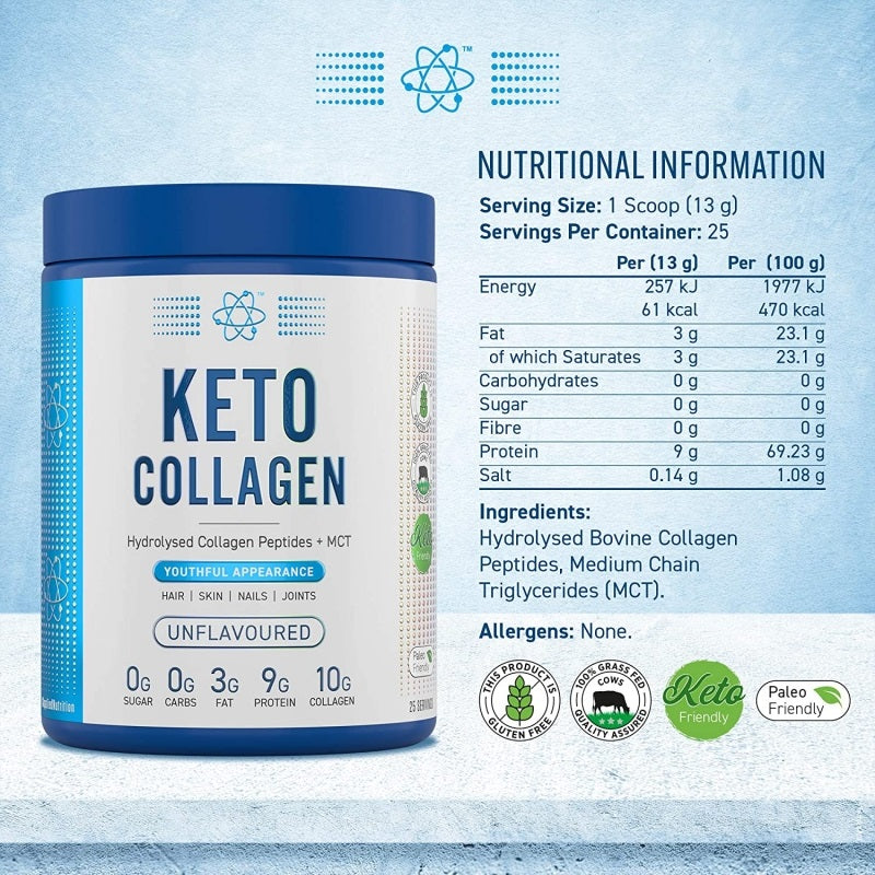 Keto Collagen Applied Nutrition 130g